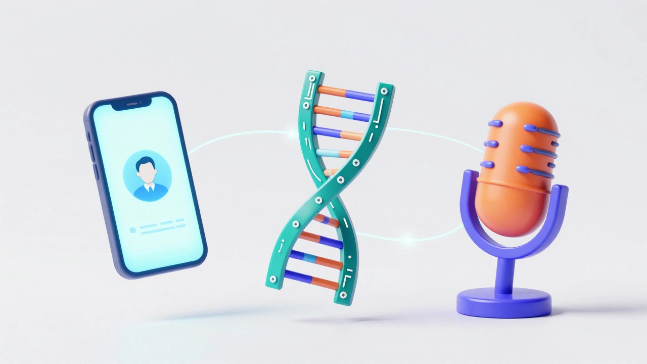 Abstract icons representing telemedicine, health tech, and media careers